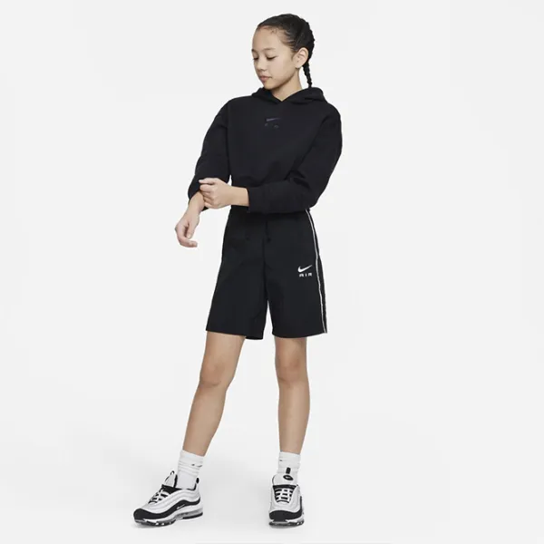 Толстовка для девочек Nike G Nsw Air Crop Hoodie S/ Черный photo 2 Толстовка для девочек Nike G Nsw Air Crop Hoodie S/ Черный photo 2