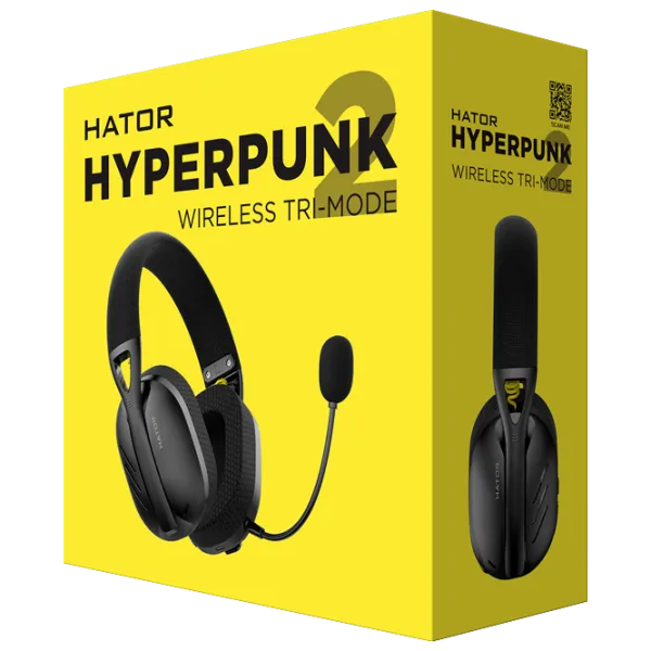 Căști Hator Hyperpunk 2 Tri-mode Matte Black Fără fir/ Gaming photo 6