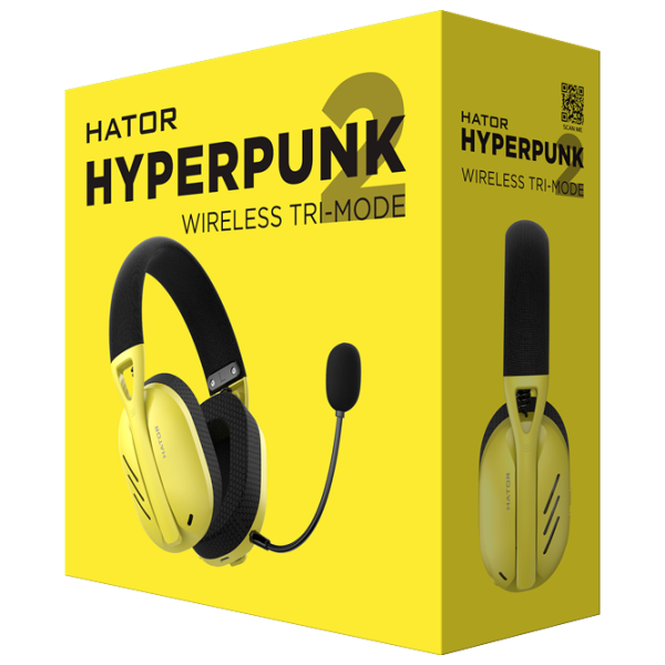Căști Hator Hyperpunk 2 Tri-mode Black Yellow Fără fir/ Gaming photo 7