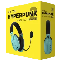 Наушники Hator Hyperpunk 2 Tri-mode Черный Мятный Беспроводные/ Игровой photo 6