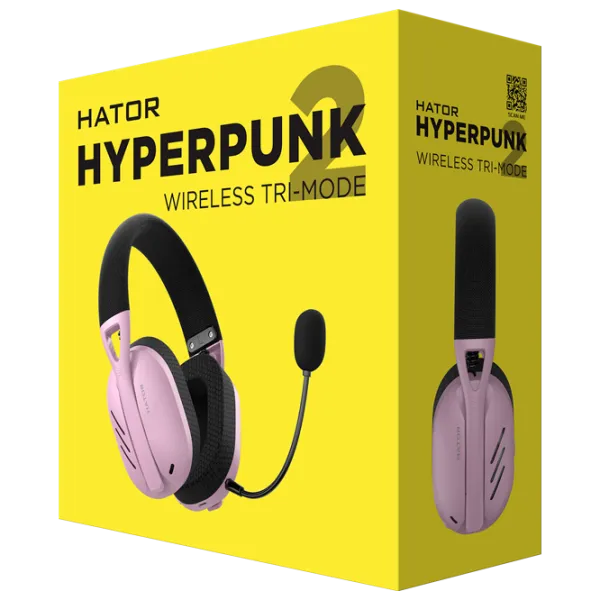 Căști Hator Hyperpunk 2 Tri-mode Black Lilac Fără fir/ Gaming photo 6