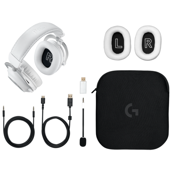 Наушники Logitech G Pro X 2 Белый Беспроводные/ Игровой photo 6 Наушники Logitech G Pro X 2 Белый Беспроводные/ Игровой photo 6
