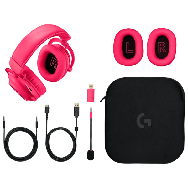 Наушники Logitech G Pro X 2 Розовый Беспроводные/ Игровой photo 6