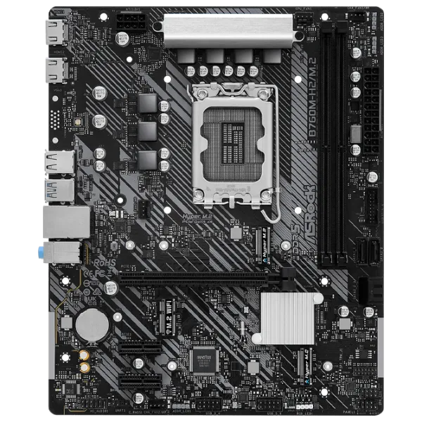 Placă de bază ASRock B760M-H2/ M.2 mATX/ AMD B760M-H2 photo 5