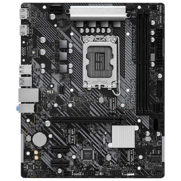 Placă de bază ASRock B760M-H2/ M.2 mATX/ AMD B760M-H2 photo 5