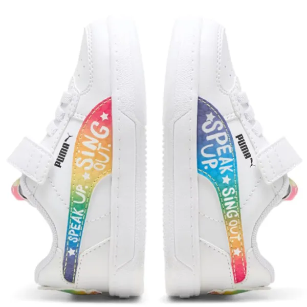 Ghete pentru băieți Puma Caven 2.0 Trolls Ac+ Inf Demisezon/ White photo 3