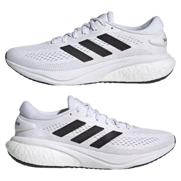 Adidași pentru bărbați Adidas Supernova 2.0 43.5/ White Black photo 2
