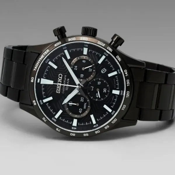 Ceas de mână pentru bărbați Seiko SSB415P1 Cuarț/ 43 mm photo 3