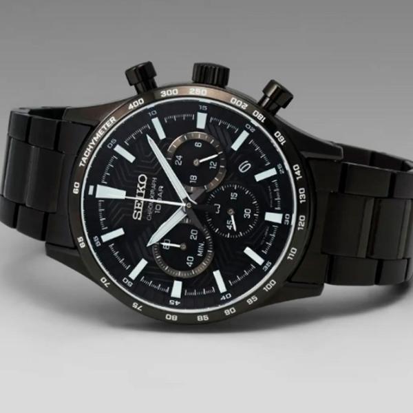 Ceas de mână pentru bărbați Seiko SSB415P1 Cuarț/ 43 mm photo 3