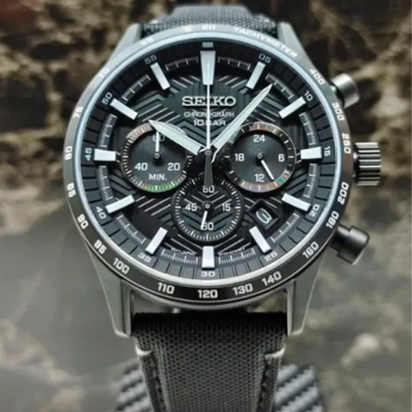 Ceas de mână pentru bărbați Seiko SSB417P1 Cuarț/ 43 mm photo 3