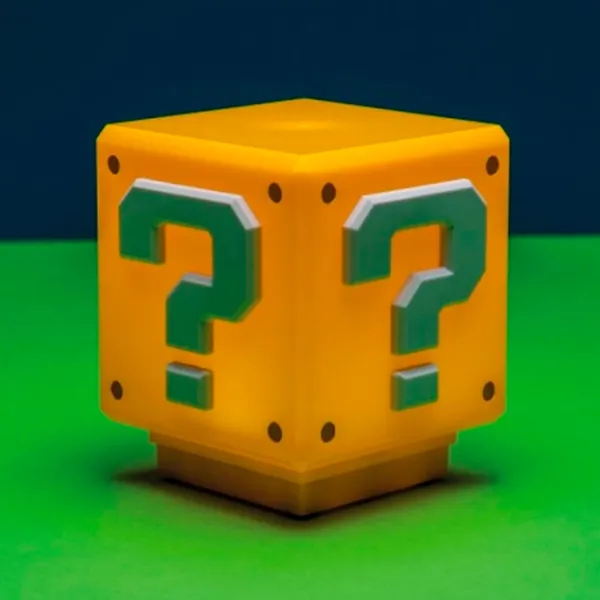 Настольная лампа фан Paladone Super Mario Mini Question Block V3 Желтый photo 2 Настольная лампа фан Paladone Super Mario Mini Question Block V3 Желтый photo 2