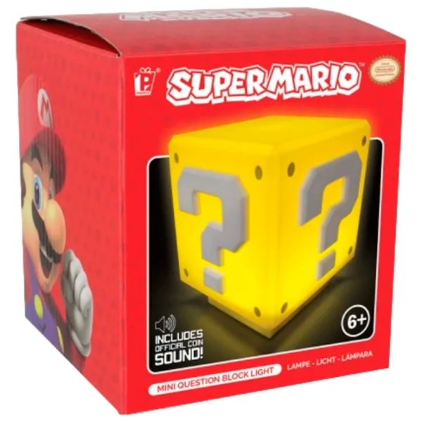 Настольная лампа фан Paladone Super Mario Mini Question Block V3 Желтый photo 5 Настольная лампа фан Paladone Super Mario Mini Question Block V3 Желтый photo 5
