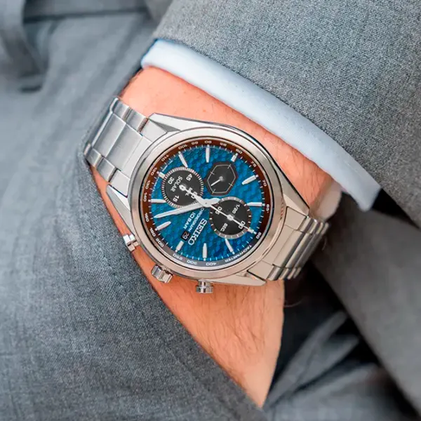 Наручные часы для мужчин Seiko SSC801P1 Кварцевый/ 41 мм photo 4