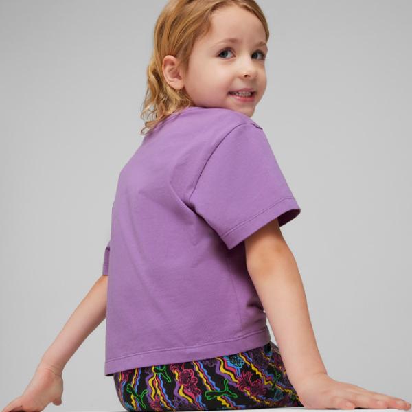 Tricou pentru fete Puma X Trolls Graphic Tee G 99 - 104 cm / Purple photo 4