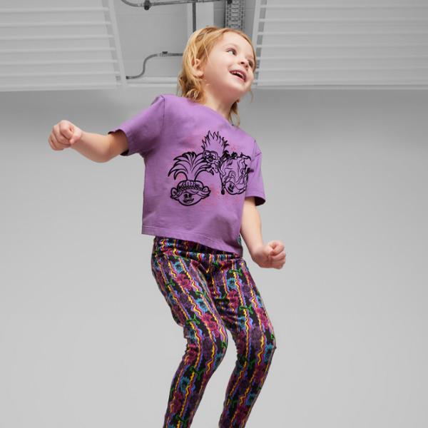 Tricou pentru fete Puma X Trolls Graphic Tee G 99 - 104 cm / Purple photo 5