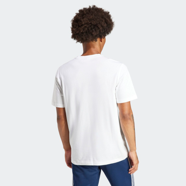 Tricou pentru bărbați Adidas Trefoil T-Shirt 100% bumbac/ White photo 3