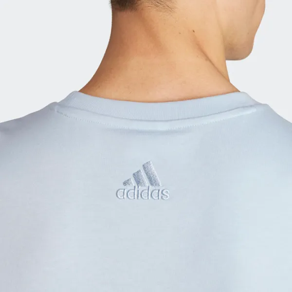 Tricou pentru bărbați Adidas M Bl Sj T 100% bumbac/ Sky Blue photo 6