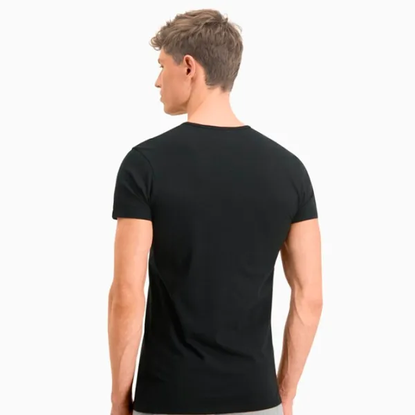 Футболка для мужчин Puma Basic 2Crew Tee Хлопок/ Черный photo 4