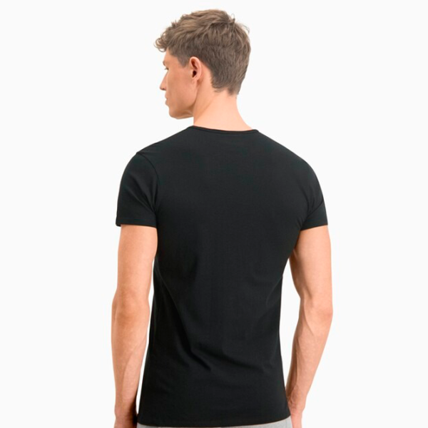 Футболка для мужчин Puma Basic 2Crew Tee Хлопок/ Черный photo 4