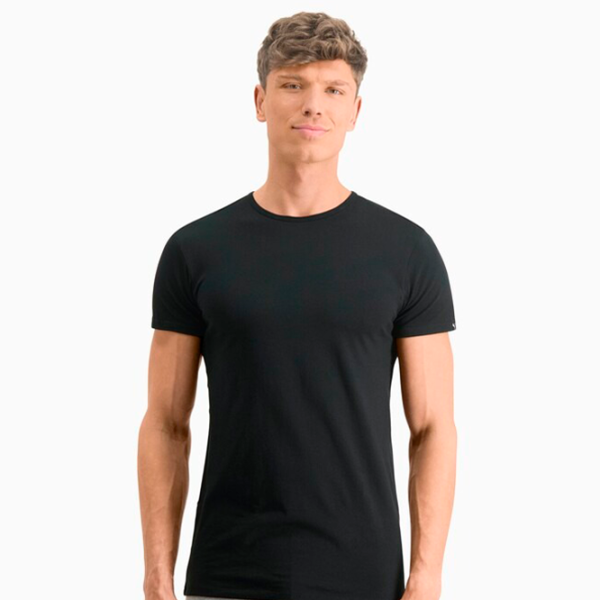 Футболка для мужчин Puma Basic 2Crew Tee Хлопок/ Черный photo 3