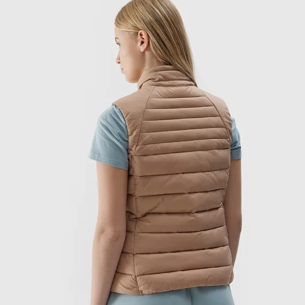 Vestă pentru femei 4F 4FWSS24TVJAF111-20S XL/ Beige photo 3