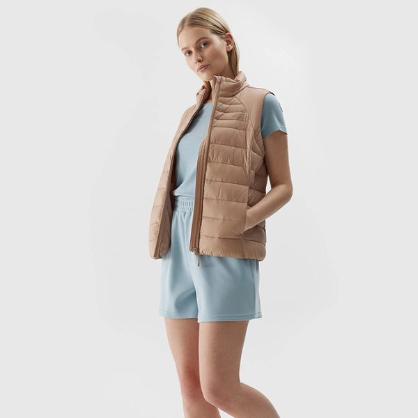 Vestă pentru femei 4F 4FWSS24TVJAF111-20S XL/ Beige photo 4