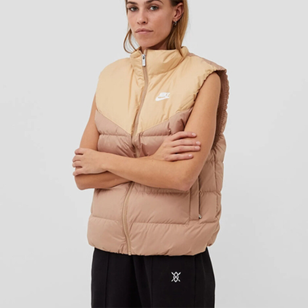 Vestă pentru femei Nike W Nsw Tf Dwn Wr M/ Beige photo 2