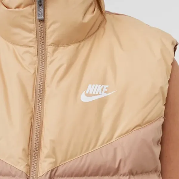 Vestă pentru femei Nike W Nsw Tf Dwn Wr M/ Beige photo 3