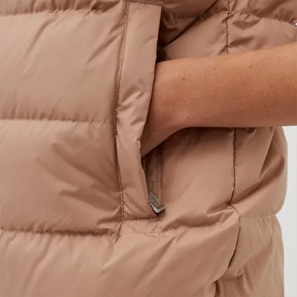 Vestă pentru femei Nike W Nsw Tf Dwn Wr M/ Beige photo 5