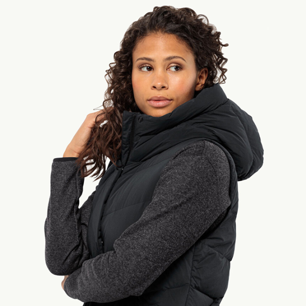 Vestă pentru femei Jack Wolfskin Marienplatz Vest W Phantom M/ Black photo 5