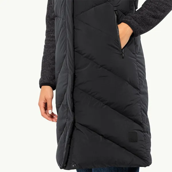 Vestă pentru femei Jack Wolfskin Marienplatz Vest W Phantom M/ Black photo 6