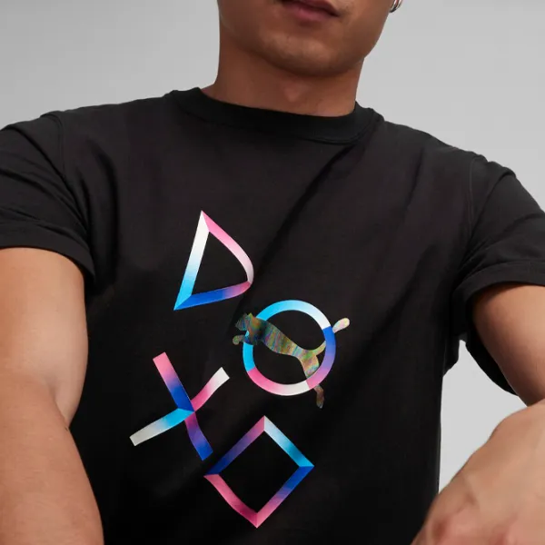 Tricou pentru bărbați Puma X Playstation Graphic Tee 100% bumbac/ Black photo 6