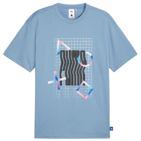 Футболка для мужчин Puma X Playstation Elevated Tee 100% хлопок/ Синий photo 2