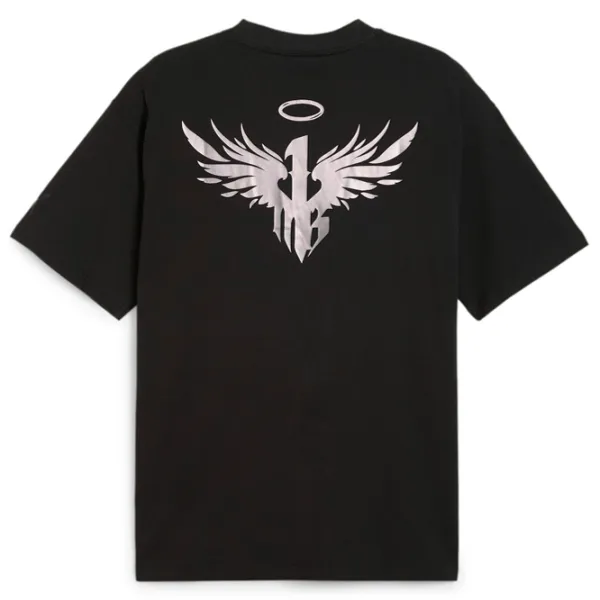Tricou pentru bărbați Puma Melo Alwayz On Tee 100% bumbac/ Black photo 2