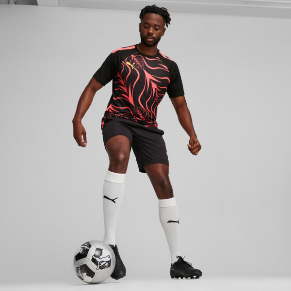 Tricou pentru bărbați Puma individualLIGA Graphic Jersey 100% poliester reciclat/ Black Sunset Glow photo 5