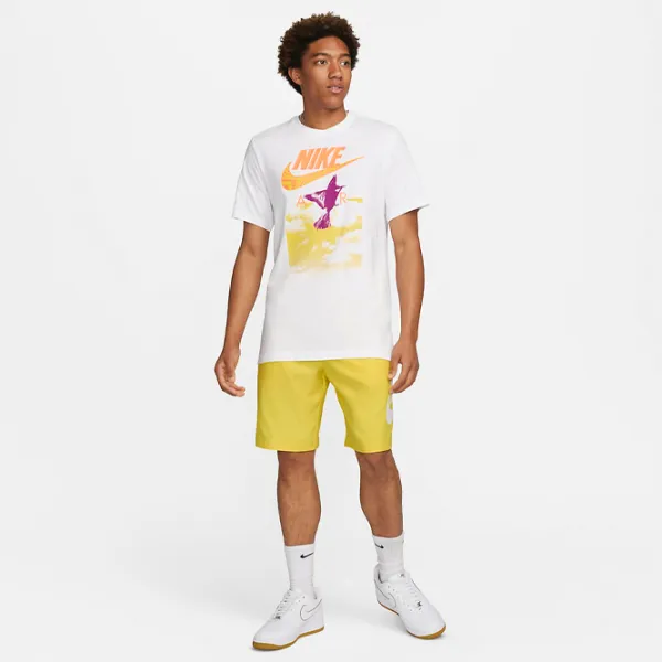 Tricou pentru bărbați Nike U Nsw Tee Brandriff In Air 100% bumbac/ White photo 3