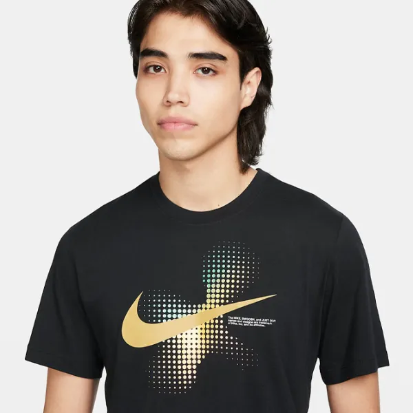 Футболка для мужчин Nike M Nsw Tee 6Mo Swoosh 100% хлопок/ Черный photo 4