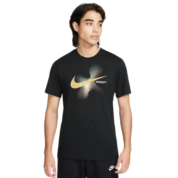 Футболка для мужчин Nike M Nsw Tee 6Mo Swoosh 100% хлопок/ Черный photo 5