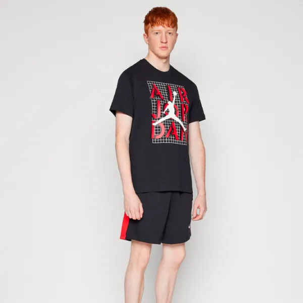 Футболка для мужчин Jordan Brand Jm Stack Ss Crew 100% хлопок/ Черный photo 4 Футболка для мужчин Jordan Brand Jm Stack Ss Crew 100% хлопок/ Черный photo 4