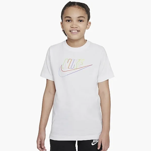 Tricou pentru fete Nike B Nsw Tee Hbr Core  / White photo 2 Tricou pentru fete Nike B Nsw Tee Hbr Core  / White photo 2