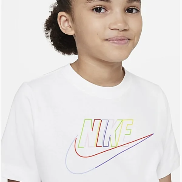 Tricou pentru fete Nike B Nsw Tee Hbr Core  / White photo 4 Tricou pentru fete Nike B Nsw Tee Hbr Core  / White photo 4