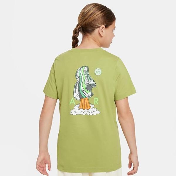 Футболка для девочек Nike K Nsw Tee Air 2  / Зеленый photo 3 Футболка для девочек Nike K Nsw Tee Air 2  / Зеленый photo 3