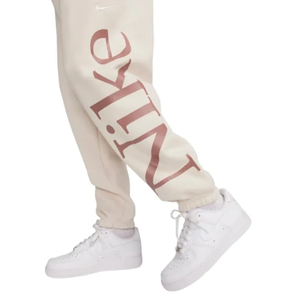 Спортивные брюки для женщин Nike W Nsw Phnx Flc Os Logo Swtpnt L/ Бежевый photo 4 Спортивные брюки для женщин Nike W Nsw Phnx Flc Os Logo Swtpnt L/ Бежевый photo 4