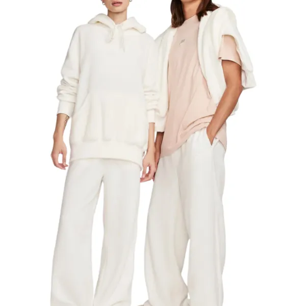 Pantaloni sportivi pentru femei Nike W Nsw Plsh Pant M/ White photo 4