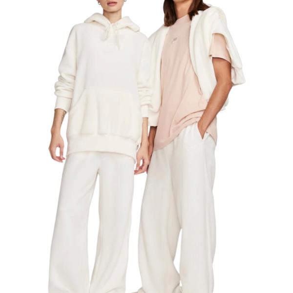 Pantaloni sportivi pentru femei Nike W Nsw Plsh Pant M/ White photo 4