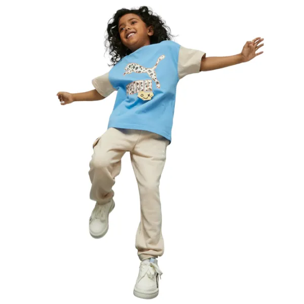 Футболка для мальчиков Puma Classics Mix Mtch Tee Regal 104/ Синий photo 3