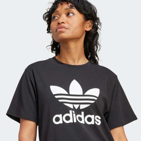 Футболка для женщин Adidas Trefoil Tee 94% хлопок/ Черный photo 5