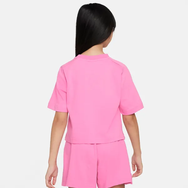 Футболка для девочек Nike G Nsw Ss Top Jsy Lbr  / Розовый photo 2 Футболка для девочек Nike G Nsw Ss Top Jsy Lbr  / Розовый photo 2