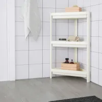 Etajeră Deyhome R1001 71 x 33 x 33 cm/ Plastic/ White photo 2