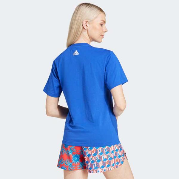 Футболка для женщин Adidas Farm Gfx Tee Bold 100% хлопок/ Синий photo 3